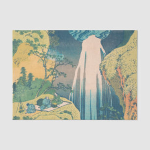 Hokusai Amida Falls Japan Wasserfall Seidenpapier