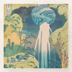 Hokusai Amida Wasserfall Japan Wasserfall Glasuntersetzer