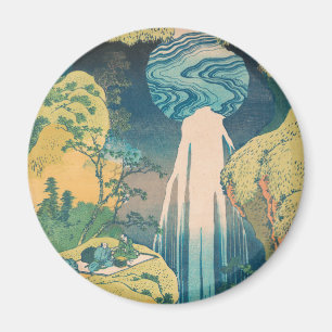 Hokusai Amida Wasserfall Japan Wasserfall Magnet