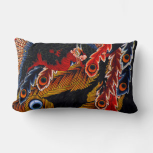 Hokusai Art pheonix Lendenkissen