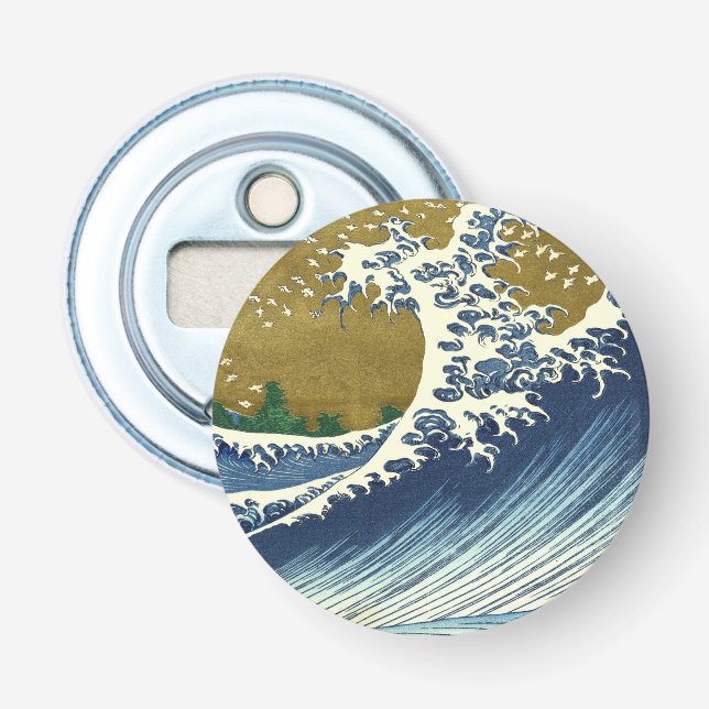 Hokusai Big Wave Japan japanische Kunst Flaschenöffner (Vorderseite)