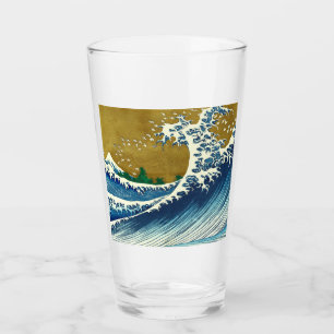 Hokusai Big Wave Japan japanische Kunst Glas