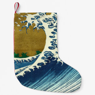 Hokusai Big Wave Japan japanische Kunst Kleiner Weihnachtsstrumpf