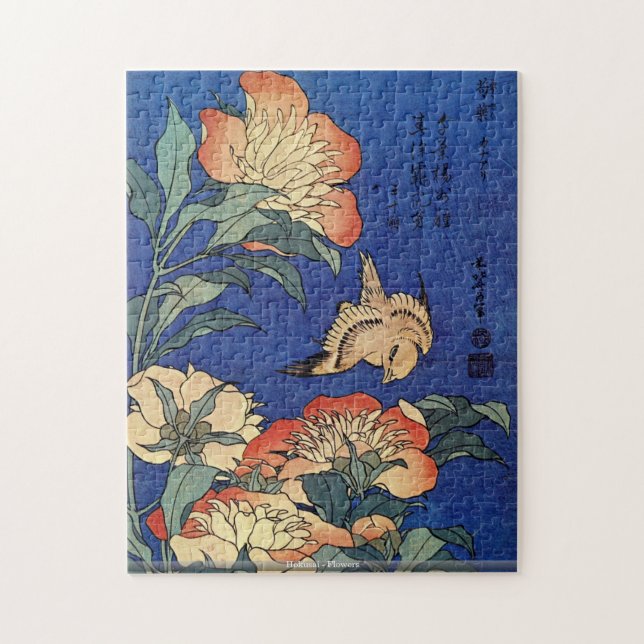 Hokusai - Blumen (Vertikal)