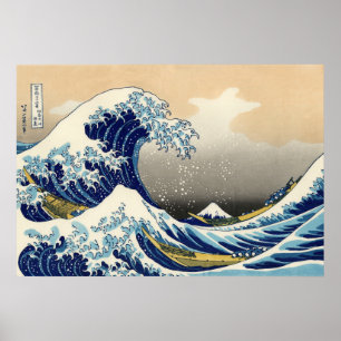 Hokusai das große Wellen-Plakat Poster