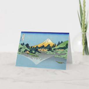 Hokusai - Der Fuji spiegelt sich im Kawaguchi-See Karte