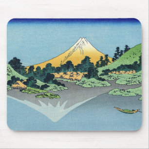 Hokusai - Der Fuji spiegelt sich im Kawaguchi-See Mousepad
