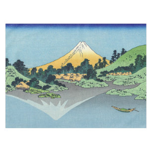 Hokusai - Der Fuji spiegelt sich im Kawaguchi-See Tischdecke