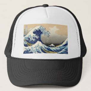 Hokusai der große Wellen-Hut Truckerkappe