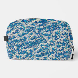 Hokusai, die Great Wave Pattern Nautical Blue Well Waschbeutel