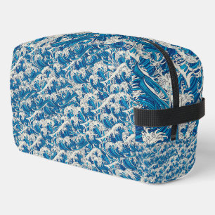 Hokusai, die Great Wave Pattern Nautical Blue Well Waschbeutel