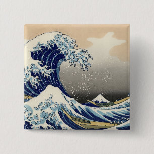 Hokusai: Die große Welle von Kanagawa Button