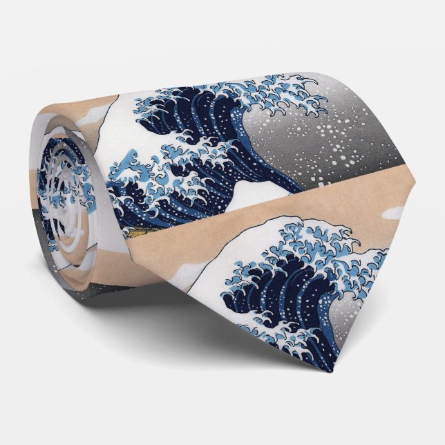 Hokusai, Die große Welle vor Kanagawa Krawatte (Gerollt)