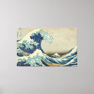 Hokusai - Die große Welle vor Kanagawa Leinwanddruck