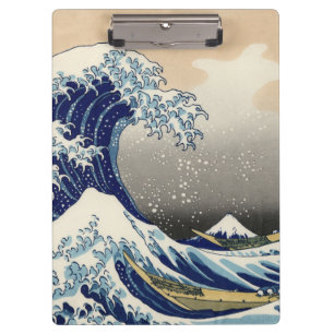 Hokusai die große Welle weg von Kanagawa Klemmbrett