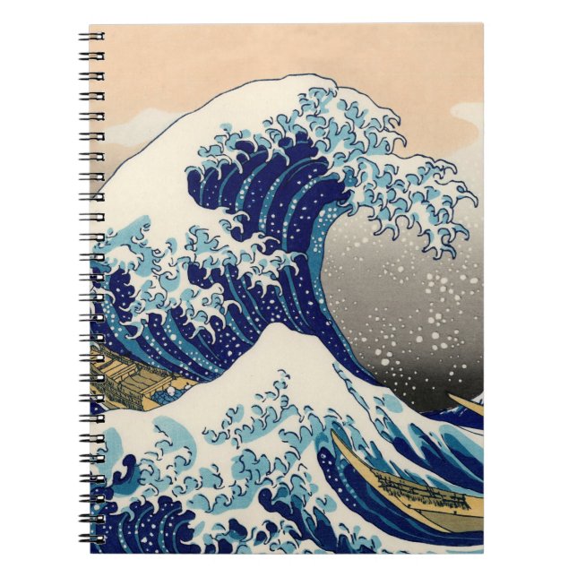 Hokusai "die große Wellen-" Notizbuch Notizblock (Vorderseite)