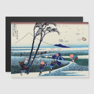 Hokusai - Ejiri dans la province de Suruga Carte m