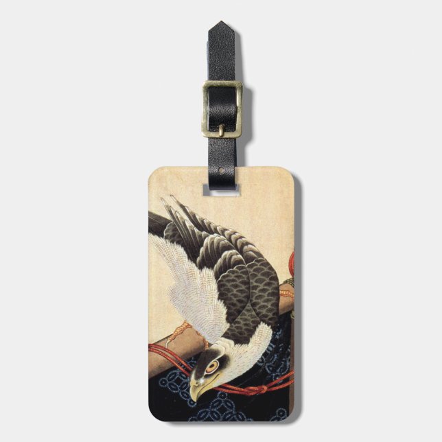 Hokusai Falke-Gepäckanhänger Gepäckanhänger (Vorderseite vertikal)