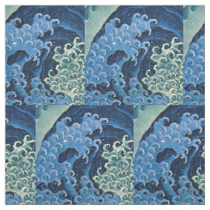 Hokusai Feminine Wave Vintager Ozean Stoff