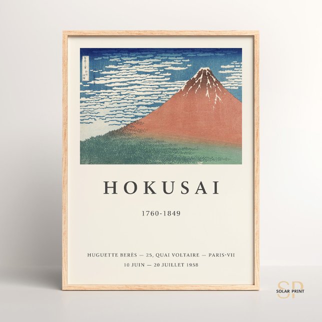 Hokusai Fine Wind Clear Morning Art Print Japanisc Poster (Von Creator hochgeladen)