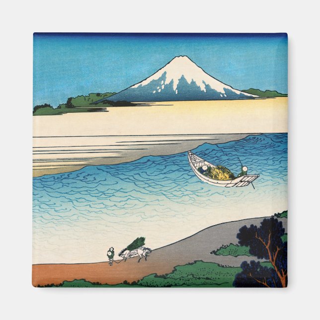 Hokusai - Fluss Tama in der Provinz Musashi Magnet (Vorne)