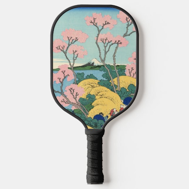 Hokusai Fuji von Gotenyama auf dem Tōkaidō Pickleball Schläger (Vorderseite)