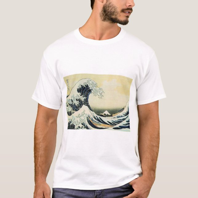 Hokusai Great Wave Men's T - Shirt (Vorderseite)