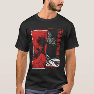 Hokusai Great Wave Off Kanagawa Japanisch Ästhetik T-Shirt