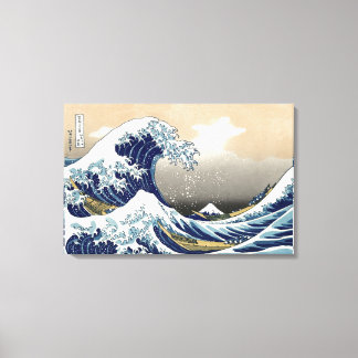 Hokusai Great Wave Off Kanagawa Katsushika Tsunami Leinwanddruck