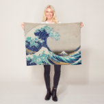 Hokusai Great Wave off Kanagawa. Vintage japanisch Fleecedecke<br><div class="desc">Katsushika Hokusai "The Great Wave off Kanagawa" Vlies Decke. Vintage japanische Abbildung.</div>