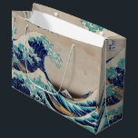 Hokusai Great Wave off Kanagawa. Vintage japanisch Große Geschenktüte<br><div class="desc">Katsushika Hokusai "The Great Wave off Kanagawa" Geschenktasche. Vintage japanische Abbildung.</div>