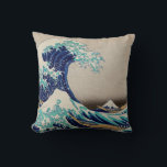 Hokusai Great Wave off Kanagawa. Vintage japanisch Kissen<br><div class="desc">Katsushika Hokusai "The Great Wave off Kanagawa" werfen Kissen. Vintage japanische Abbildung.</div>