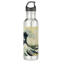 Hokusai Great Wave Water Flasche