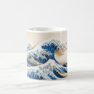 Hokusai "Große Welle" Papierkunst-Stil-Tasse 330 Kaffeetasse