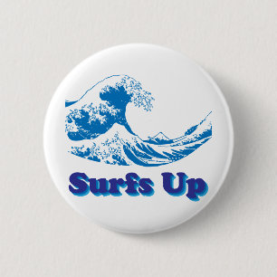 Hokusai große Welle surft oben Button