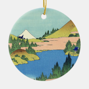 Hokusai Hakone See in der Provinz Sagami Keramik Ornament