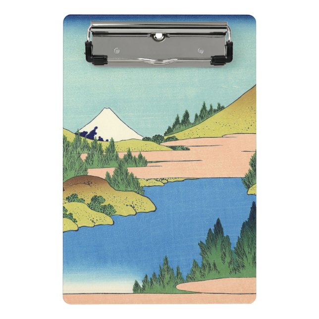 Hokusai Hakone See in der Provinz Sagami Mini Klemmbrett (Vorderseite)