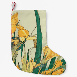 Hokusai Heuschrecke Iris Vintage Druck: Japanisch Kleiner Weihnachtsstrumpf