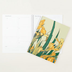 Hokusai Heuschrecke Iris Vintage Druck: Japanisch Planer