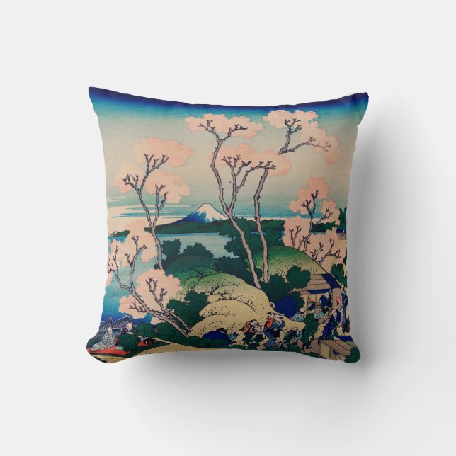 HOKUSAI JAPANESE DRUCKBAUMWOLLE Kissen (Vorderseite)