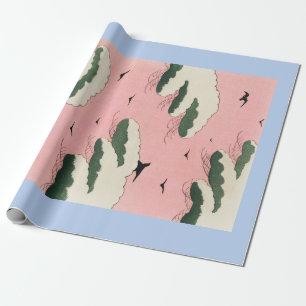 HOKUSAI JAPANESISCHE VÖGELN UND SCHLIESSUNGEN Wrap Geschenkpapier