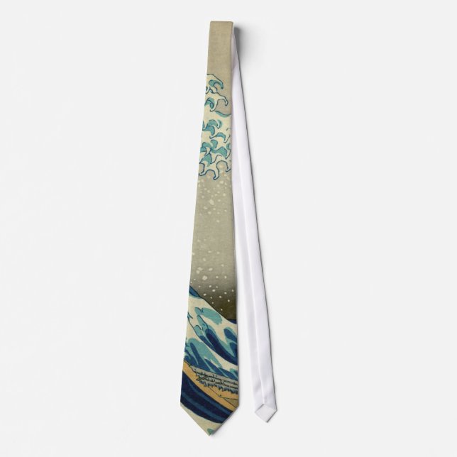 Hokusai Katsushika - Große Welle Krawatte (Vorderseite)