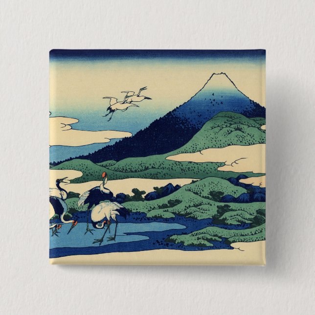 Hokusai Kunstmaler Button (Vorderseite)