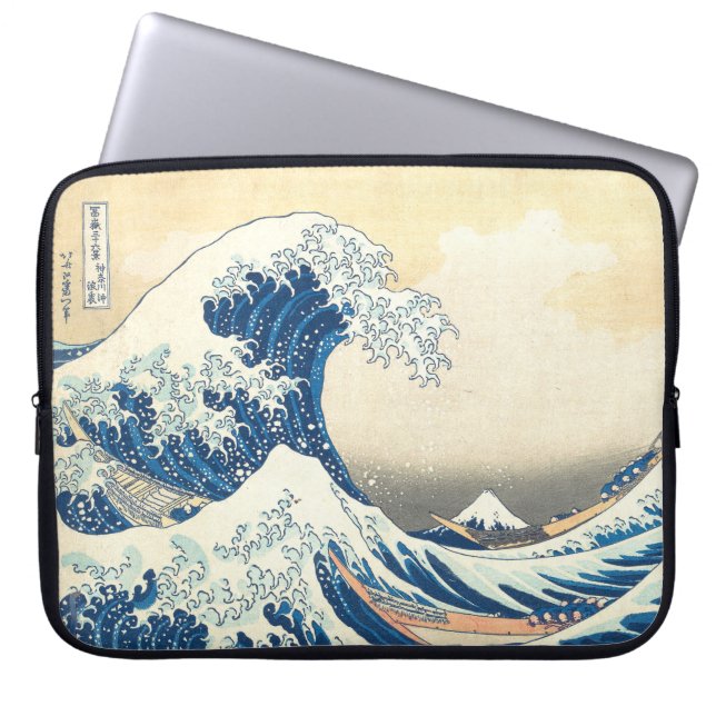 Hokusai Laptopschutzhülle (Vorderseite)