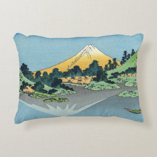 Hokusai - Mount Fuji reflektiert den Kawaguchi-See Dekokissen