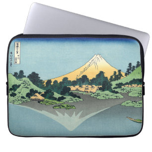 Hokusai Mount Fuji reflektiert den Kawaguchi-See Laptopschutzhülle