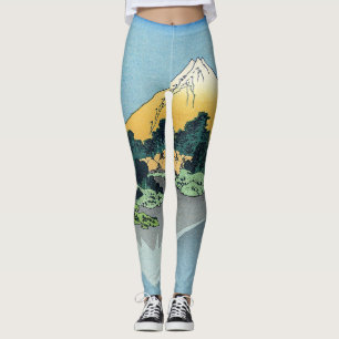 Hokusai - Mount Fuji reflektiert den Kawaguchi-See Leggings