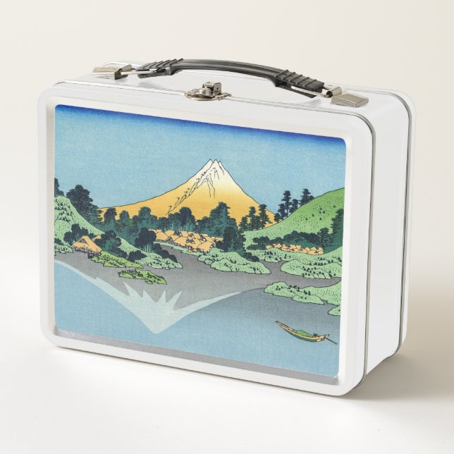 Hokusai - Mount Fuji reflektiert den Kawaguchi-See Metall Brotdose (Vorderseite)