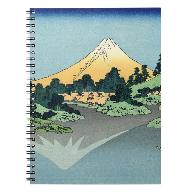 Hokusai Mount Fuji reflektiert den Kawaguchi-See Notizblock (Vorderseite)