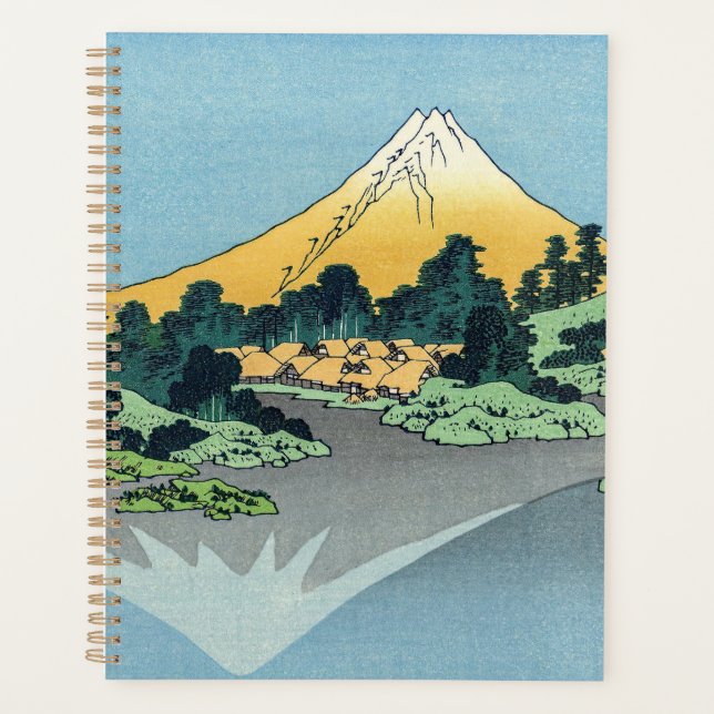 Hokusai - Mount Fuji reflektiert den Kawaguchi-See Planer (Vorderseite)
